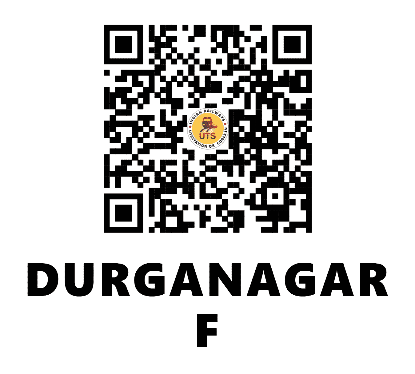 UTS QR Code for DURGANAGAR F - DGNR (ER - WEST BENGAL)